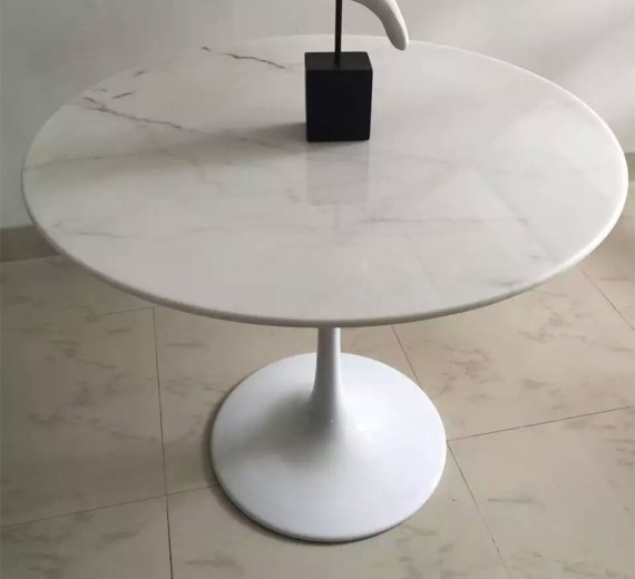 Bianco Carrara marble garden table