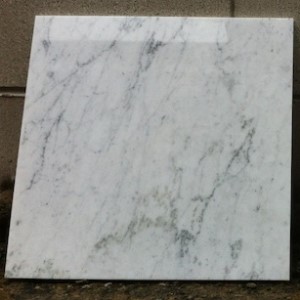 Bianco Carrara marble floor tiles